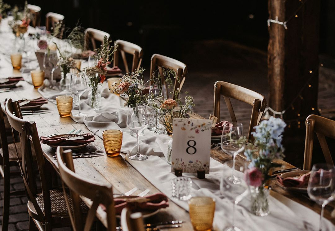 Elmley Nature Reserve Wedding With Colourful Wildflowers & Drip Cake