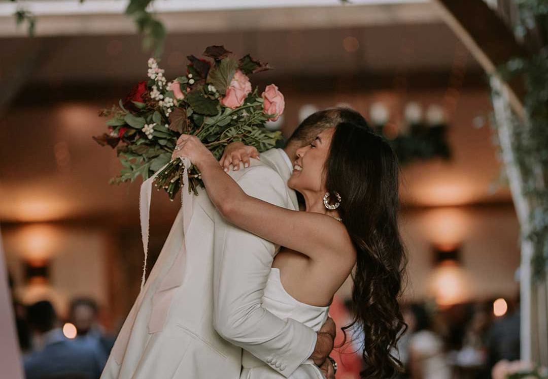 Wedding First Look at Cripps Barn With Sparkler Exit & Chinese Lanterns