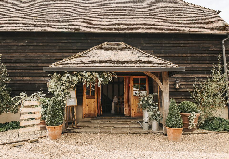 Grace Loves Lace Gown For A Rustic Wedding At Gate Street Barn Surrey 7025