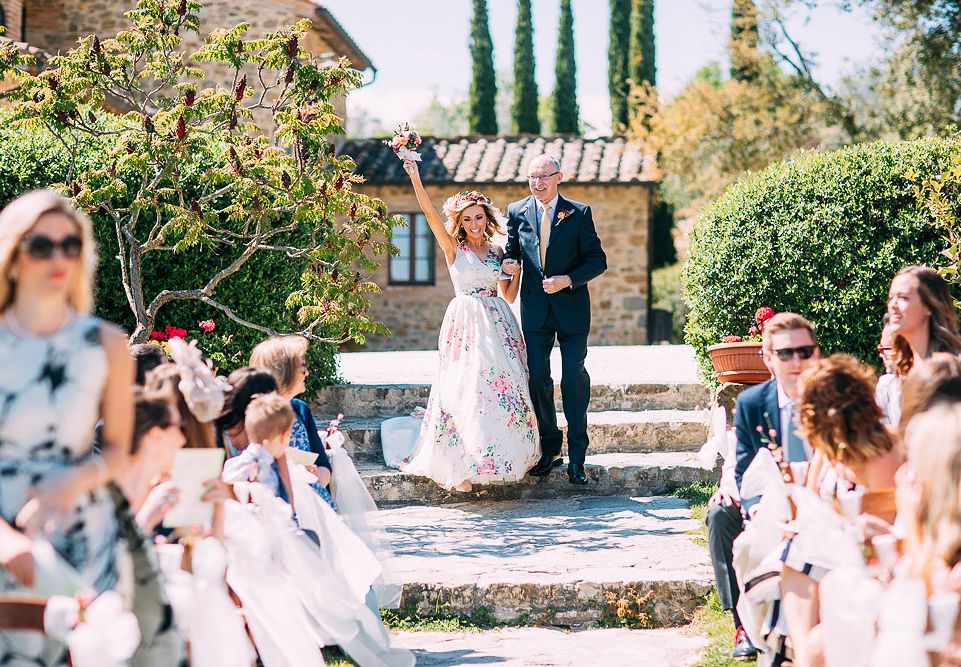 Charlotte Balbier Untamed Love Floral Wedding Dress at Casa Cornacchi Italy