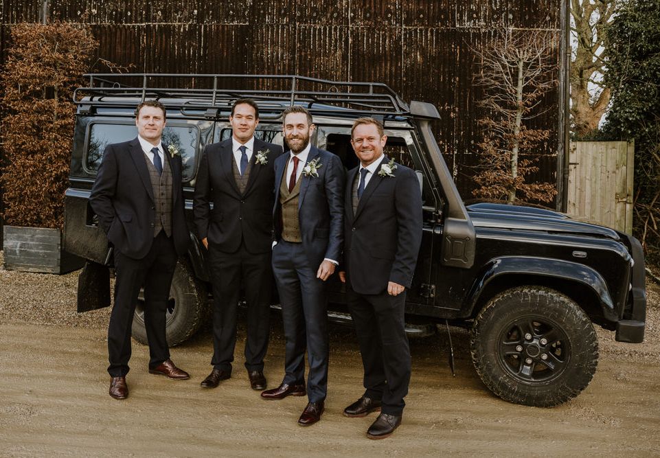 Rustic Cripps Barn Winter Wedding With Annasul Y Violet Bridal Gown