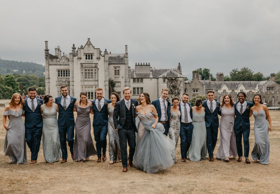 Real Bride In Blue Wedding Dress For An Irish Summer Wedding