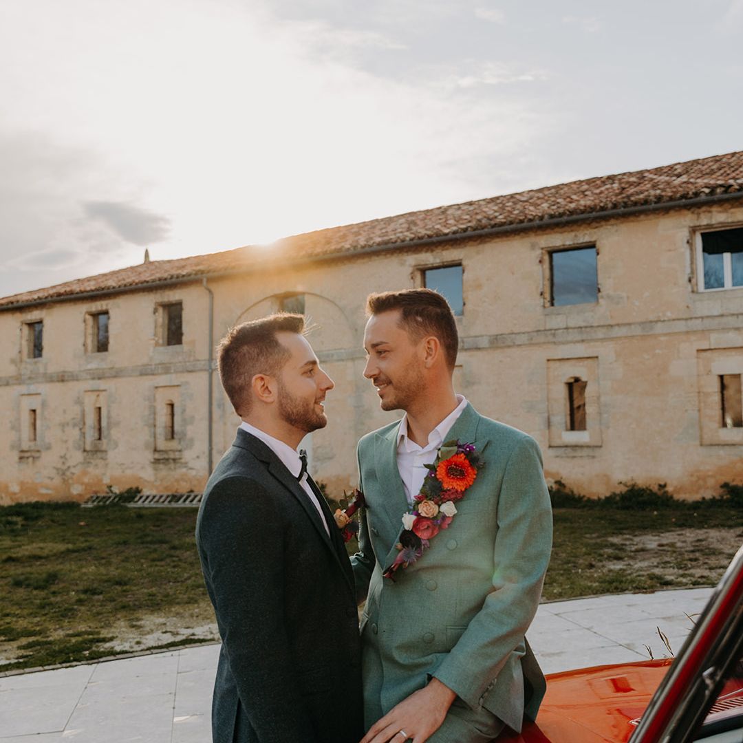 Château Formont Elopement Wedding With Floral Lapel & Charcuterie Dining