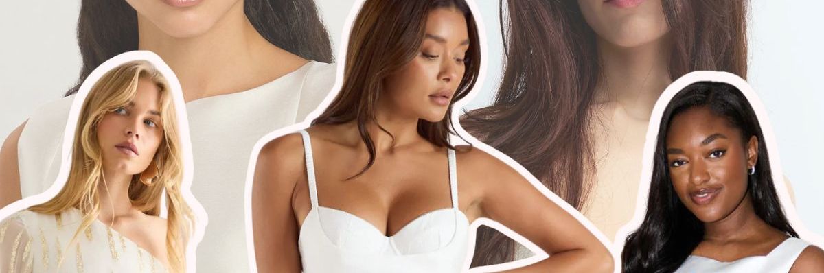 Collage of the best short wedding dresses edit by Rock My Wedding