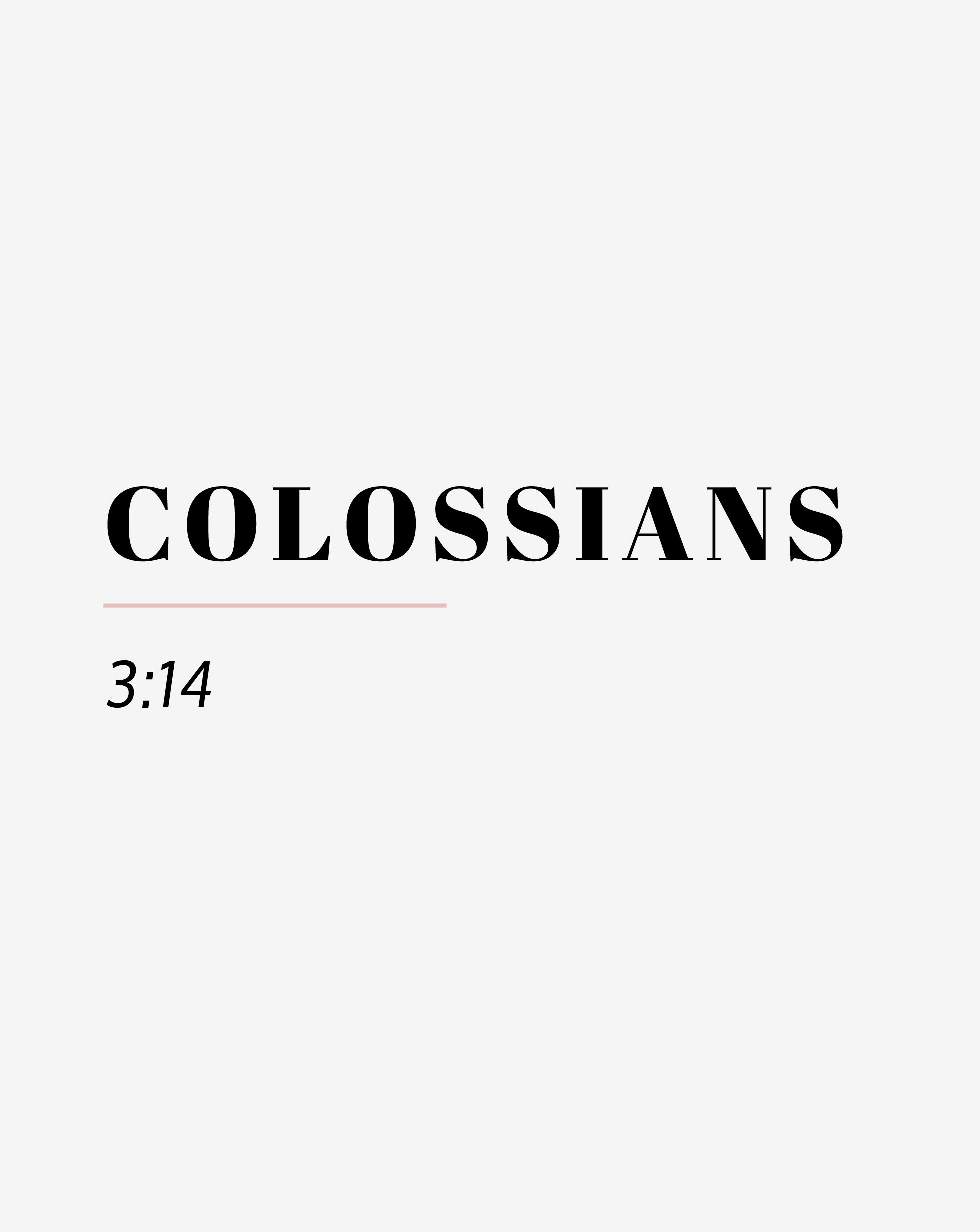 Colossians 3:14 Religious Wedding Reading - Rock My Wedding
