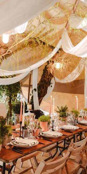 Zero waste sustainable wedding inspiration in The Garden Tipi