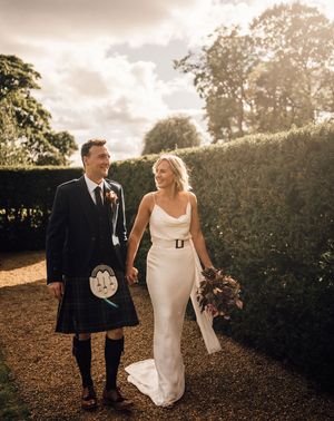 satin slip wedding dress