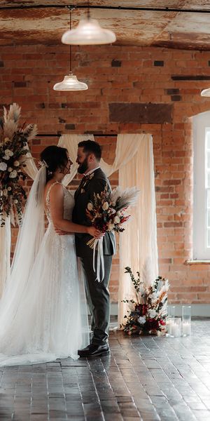 The West Mill autumnal boho wedding with dried wedding flowers
