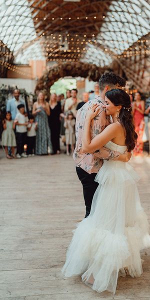 Wedding baptism celebration at The Gridshell
