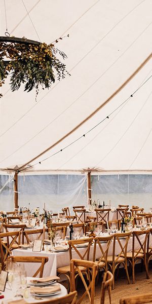 Sail cloth tent marquee for a fun and entertaining wedding.