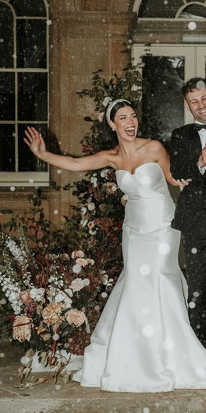 Prestwold Hall wedding inspiration with black tie wedding fashion