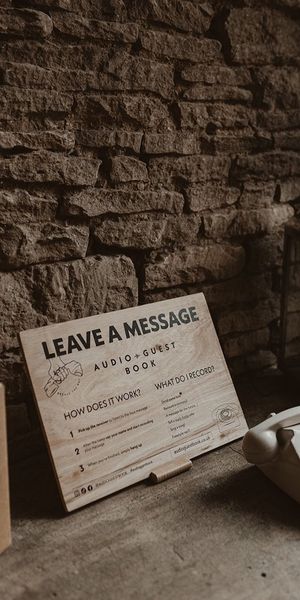 Audio Guest Book retro telephone allowing your guests to leave you personalised recorded messages to cherish