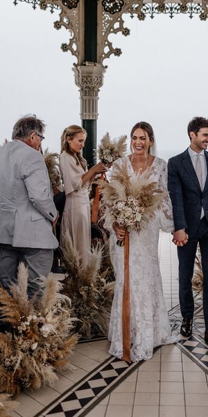 boho brighton bandstand outdoor garden wedding  EPIC LOVE STORY 083