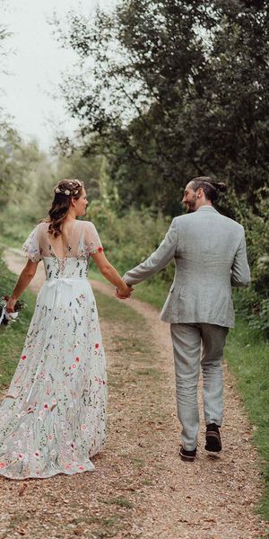 Floral Embroidery Dress
