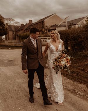 rustic eden barn wedding with lace Made With Love Bridal wedding dress