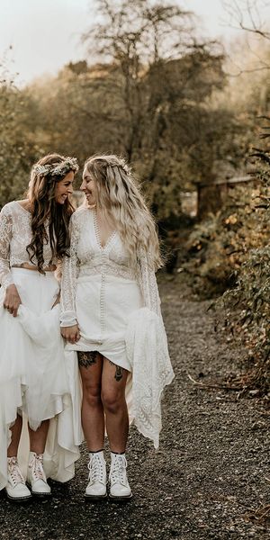 Bowers Mill boho style wedding at gay wedding