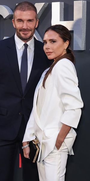 Victoria and David Beckham attending their premiere for their new documentary