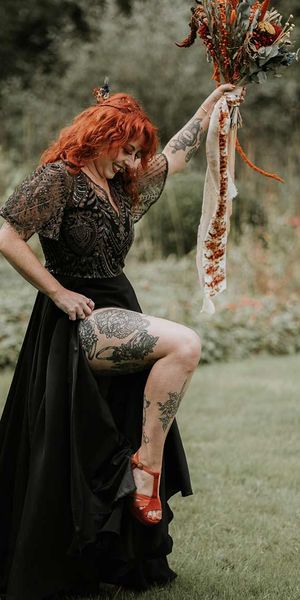 black dress for wedding