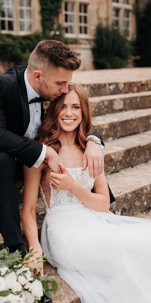 timeless Brympton House wedding venue with black tie wedding fashion