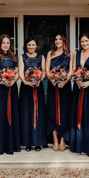 Navy Bridesmaid Dresses Inspiration