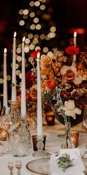 Chritmas church wedding flowers