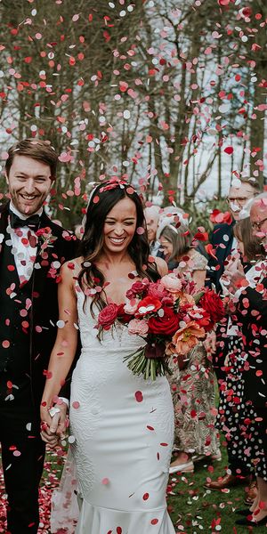 pink-and-red-wedding-confetti-moment-at-halton-grove-weddings