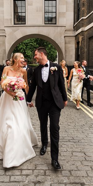 Lucy & Ben's Fruit-Filled Summer Wedding at The Fitzrovia Chapel