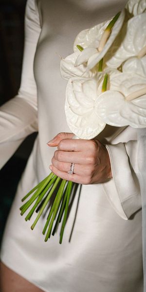 white anthurium bouquet Valentine's Day proposal ideas