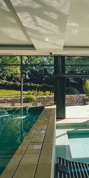 Boringdon hall hotel gaia spa pool area