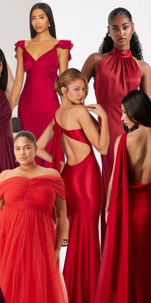 Edit of the best red bridesmaid dresses in various shades and styles