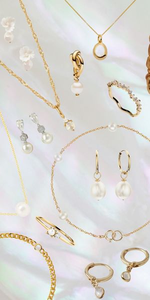 The best June birthstone jewellery for brides, including pearl earrings, necklaces, bracelets, rings and more