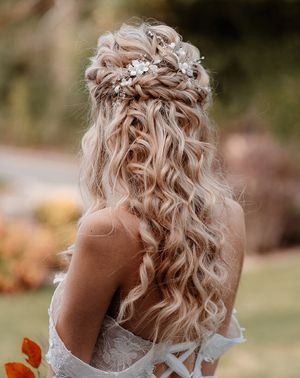 half up half down wedding hairstyles