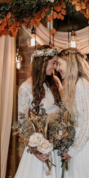 Autumn wedding flower bouquet
