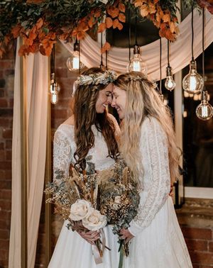 Autumn wedding flower bouquet