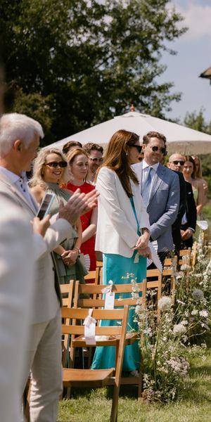 Outdoor Ceremony in Kingshill Farmhouse Garden, by Elena Popa 