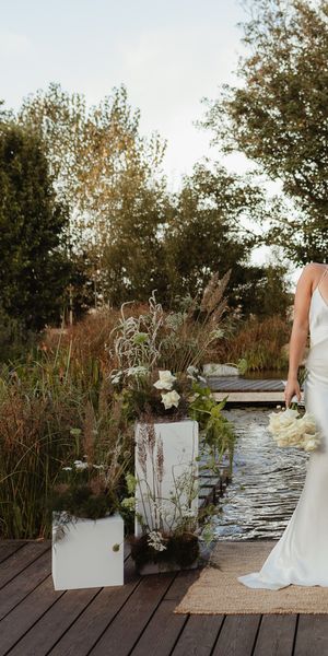 Intimate wedding ceremony. Credit Kloe May Photography