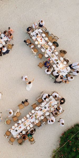 Over courtyard dining tables at Manoir de Beaulieu, by Ingrid Tjernstrom