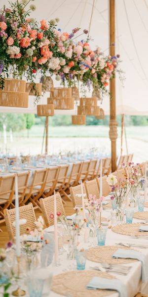 Elegant English country garden wedding at a private family home, planned and managed by Fields & Festoons Outdoor Weddings. Photo by Amy Sanders. 