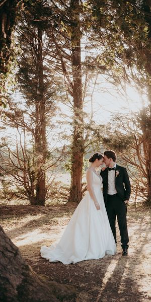 Backlit portrait at New Forest Wedding 2026