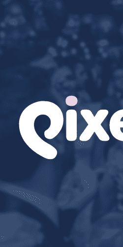 PixelParty Featured Image, subtle guest background with PixelParty logo in the center