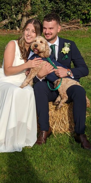This is Ralph at his parents wedding, he stole the show for sure!