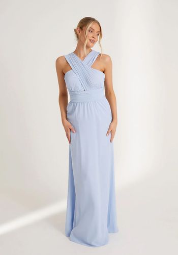 cross-neck-pleated-waist-chiffon-bridesmaid-dress-cornflower-blue.jpg