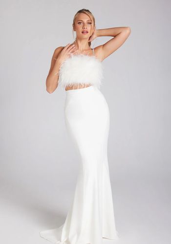 Bridal separates alternative wedding dress idea from Nadine Merabi