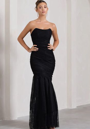 Black alternative wedding dress idea from Club L London