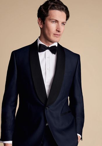 Navy groom suit from Charles Tyrwhitt 