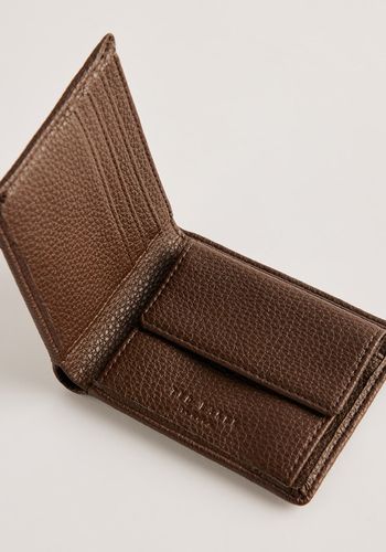 Practical groomsmen gift idea from Ted Baker - brown leather wallet 