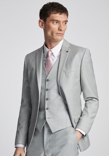 Grey groom suit from Ted Baker, available at Suit Supply