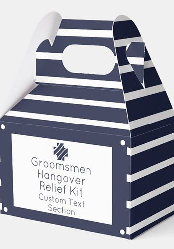 Funny groomsmen gift idea from Zazzle - groomsmen hangover survival kit