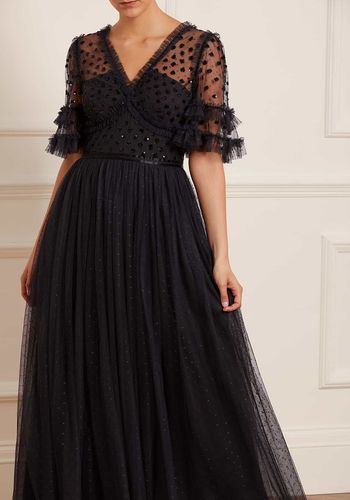 Black alternative wedding dress idea from Needle &amp; Thread 