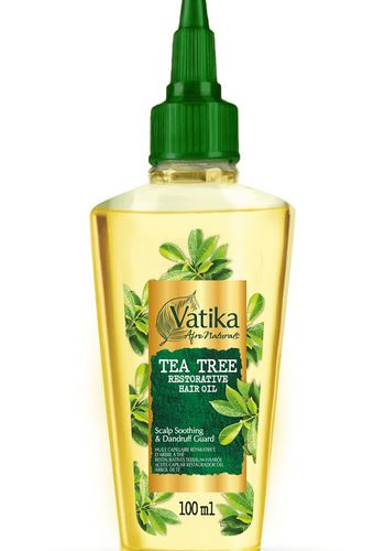 hair oil for afro textured hair form Vatika, enriched with tea tree